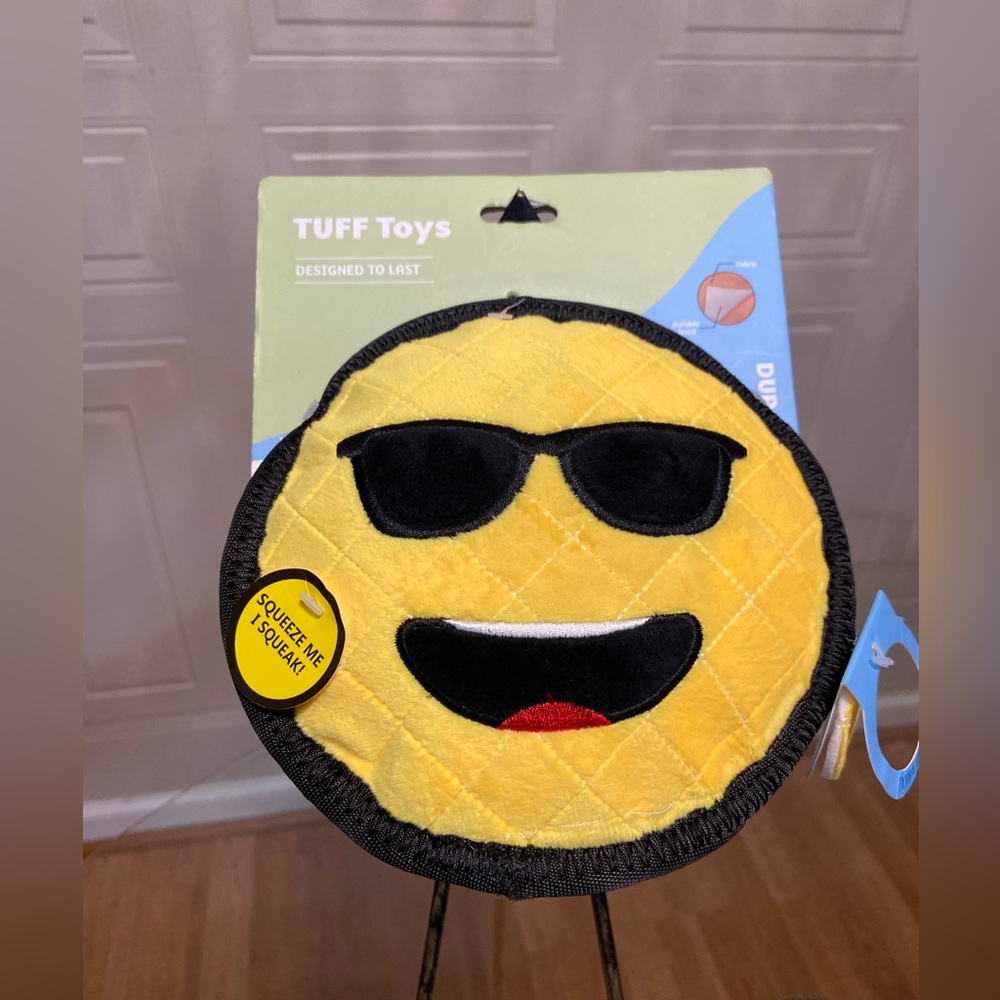 Jmle Tuff Dog Toy 🌞 Face With Interactive 7” With Squeake NEW!!! Very Durable